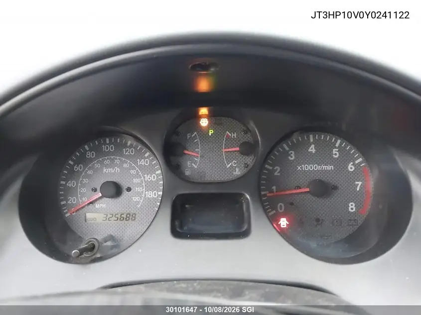 2000 TOYOTA RAV 4 VIN JT3HP10V0Y0241122 — фото 7