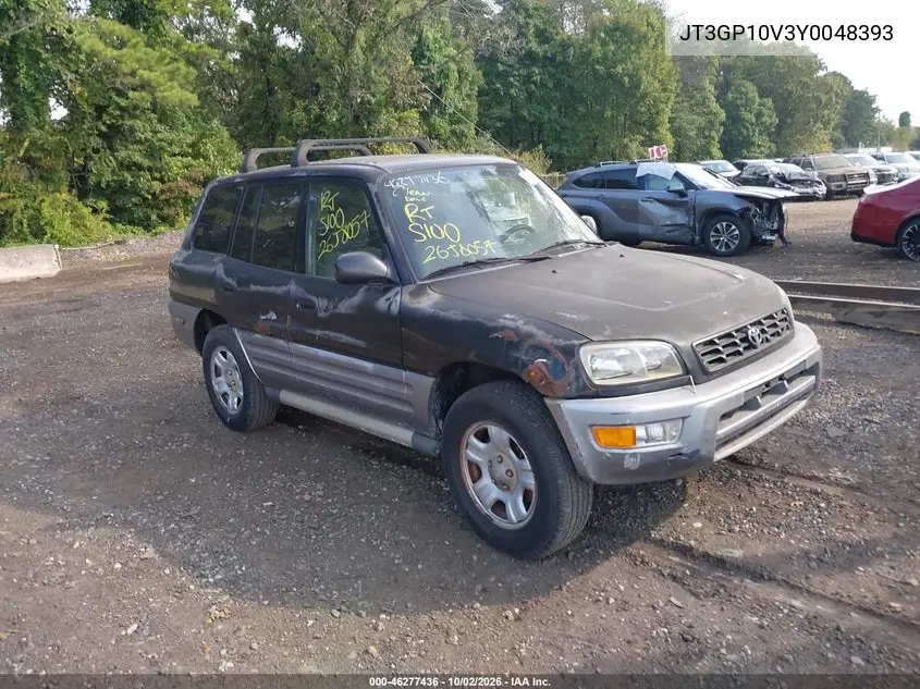 TOYOTA RAV 4 2000, VIN JT3GP10V3Y0048393