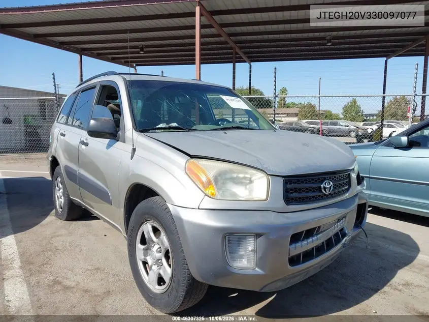 TOYOTA RAV 4 2003, VIN JTEGH20V330097077