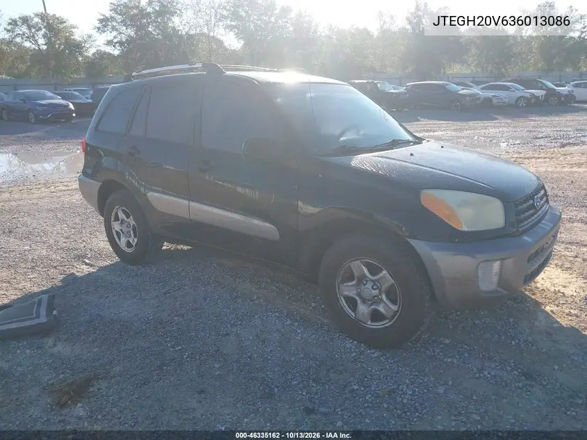 TOYOTA RAV 4 2003, VIN JTEGH20V636013086