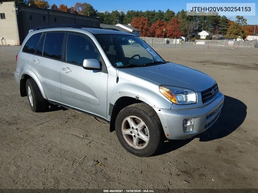 TOYOTA RAV 4 2003, VIN JTEHH20V630254153
