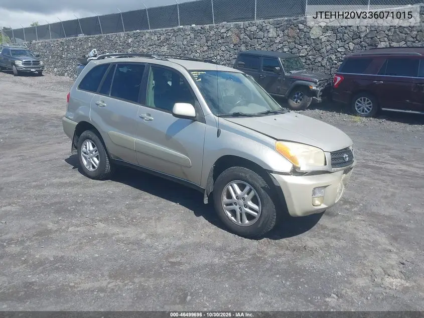 TOYOTA RAV 4 2003, VIN JTEHH20V336071015