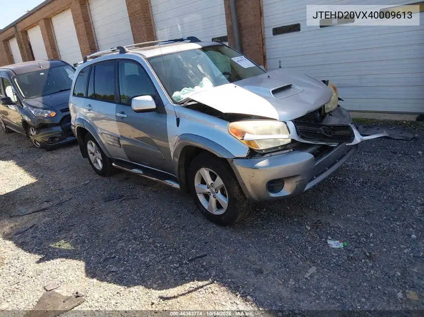 TOYOTA RAV 4 2004, VIN JTEHD20VX40009613