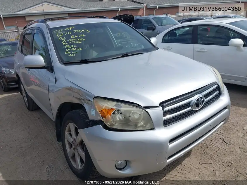 TOYOTA RAV 4 2006, VIN JTMBD31V366004350
