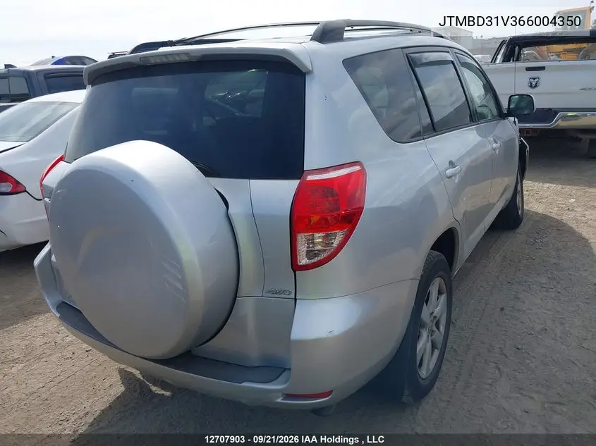 2006 TOYOTA RAV 4 VIN JTMBD31V366004350 — фото 4