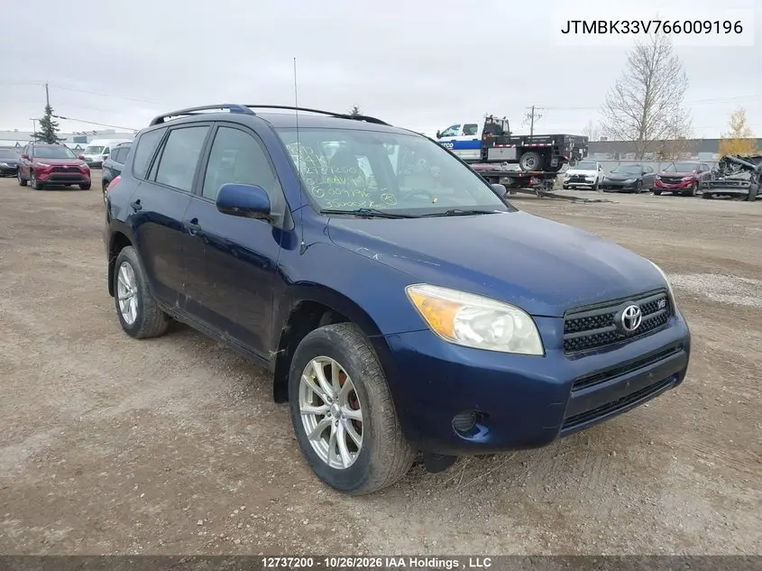 TOYOTA RAV 4 2006, VIN JTMBK33V766009196
