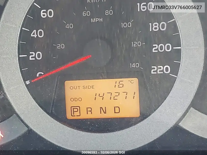 2006 TOYOTA RAV 4 VIN JTMBD33V766005627 — фото 13