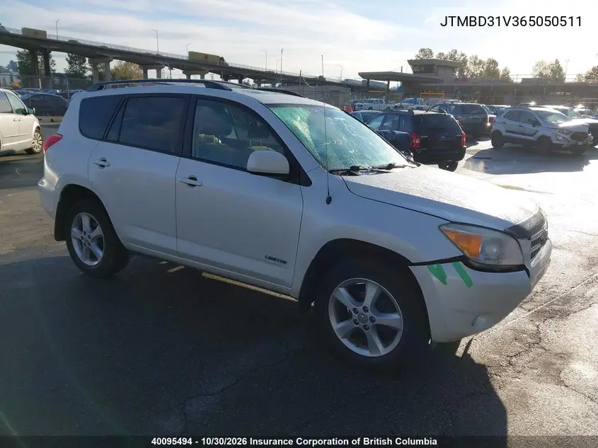 TOYOTA RAV 4 2006, VIN JTMBD31V365050511
