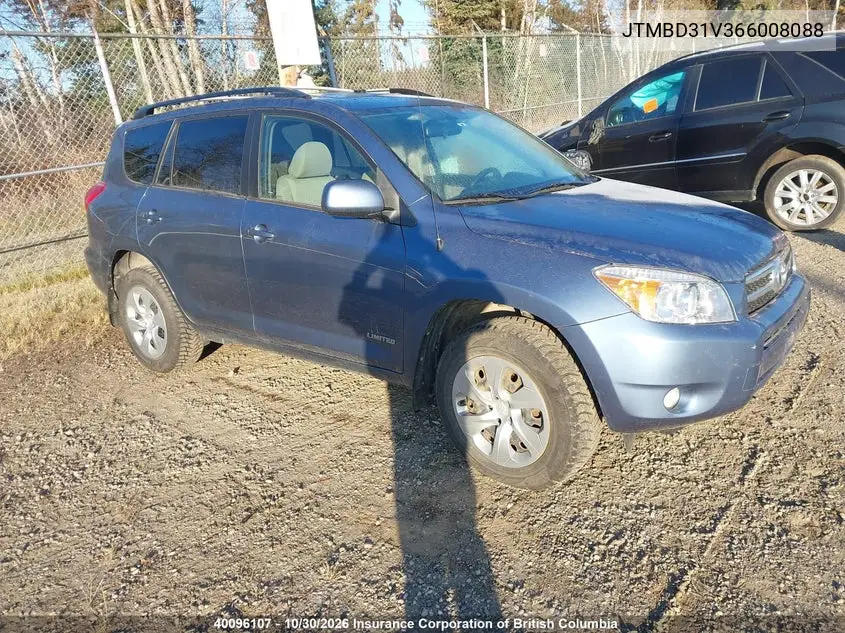 TOYOTA RAV 4 2006, VIN JTMBD31V366008088