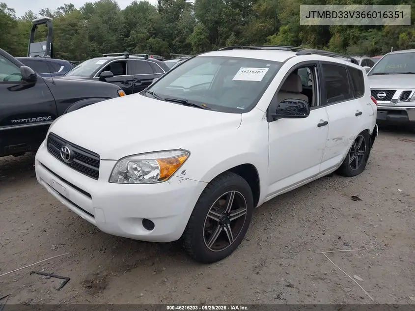 2006 TOYOTA RAV 4 VIN JTMBD33V366016351 — фото 2