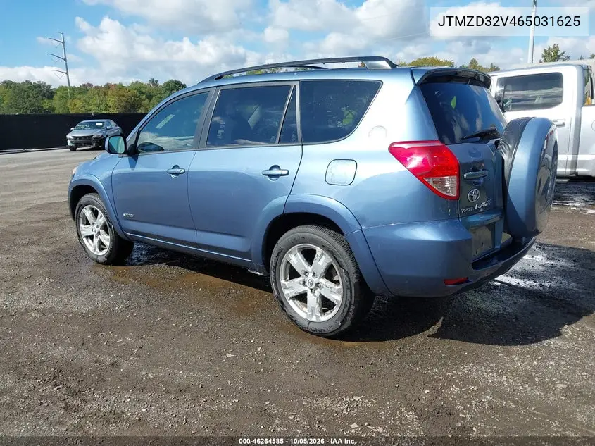 TOYOTA RAV 4 2006, VIN JTMZD32V465031625