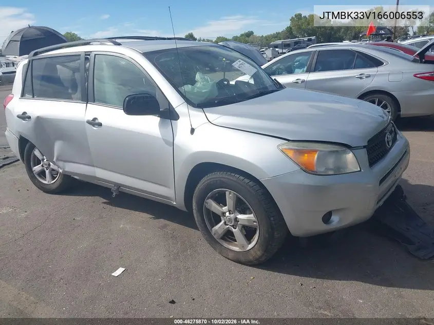 TOYOTA RAV 4 2006, VIN JTMBK33V166006553