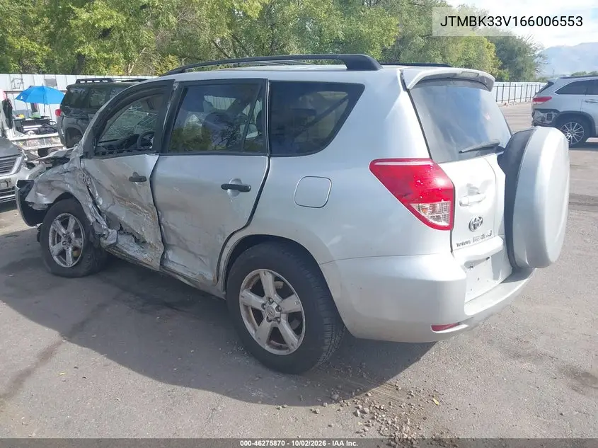 2006 TOYOTA RAV 4 VIN JTMBK33V166006553 — фото 3