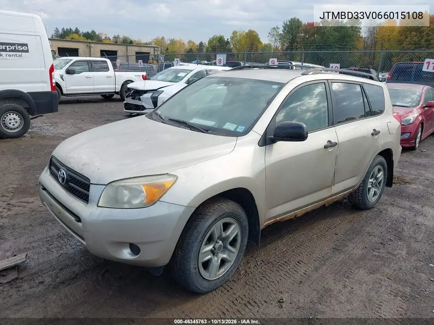 2006 TOYOTA RAV 4 VIN JTMBD33V066015108 — фото 2