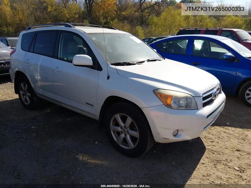 TOYOTA RAV 4 2006, VIN JTMZK31V265000333