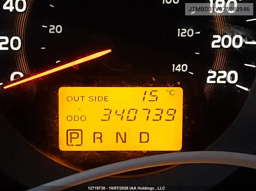 2007 TOYOTA RAV 4 VIN JTMBD31V675088946 — фото 15