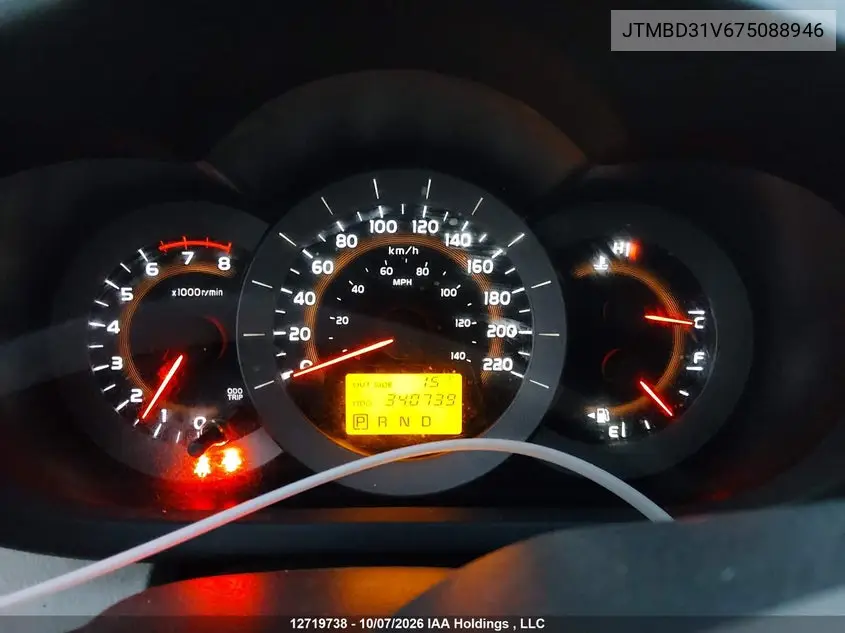 2007 TOYOTA RAV 4 VIN JTMBD31V675088946 — фото 7