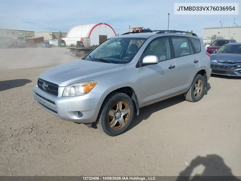 2007 TOYOTA RAV 4 VIN JTMBD33VX76036954 — фото 2