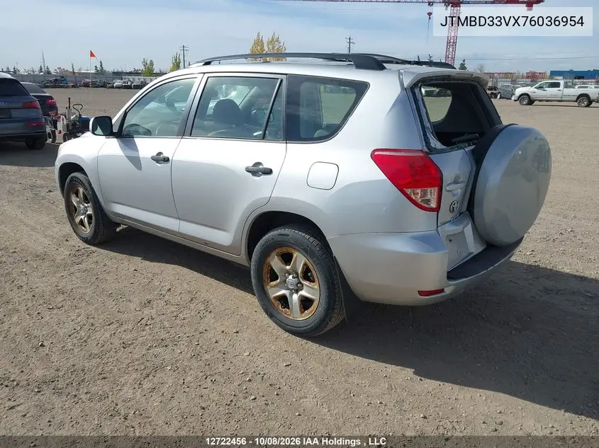 2007 TOYOTA RAV 4 VIN JTMBD33VX76036954 — фото 3