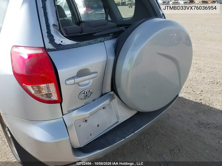 2007 TOYOTA RAV 4 VIN JTMBD33VX76036954 — фото 6