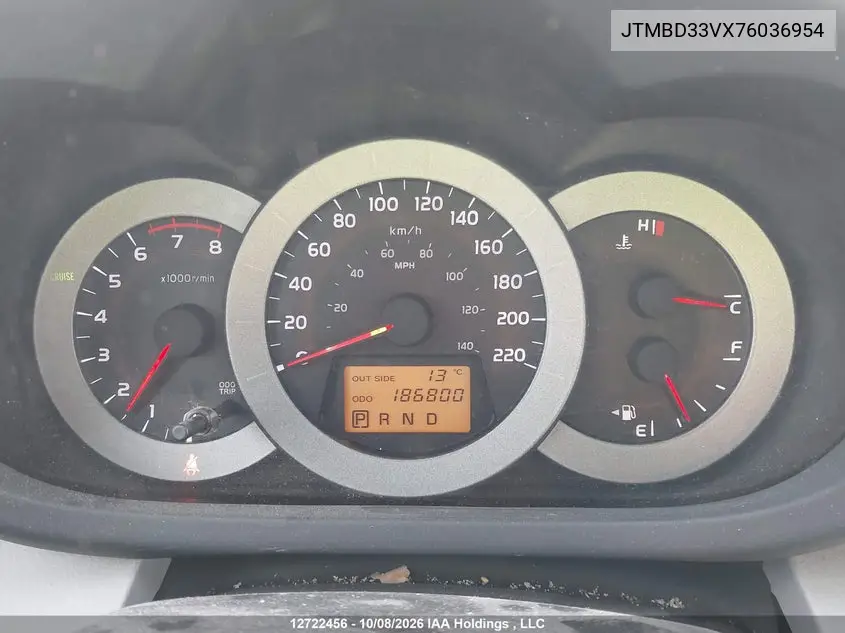 2007 TOYOTA RAV 4 VIN JTMBD33VX76036954 — фото 7