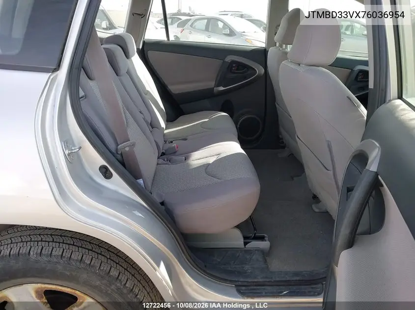 2007 TOYOTA RAV 4 VIN JTMBD33VX76036954 — фото 8