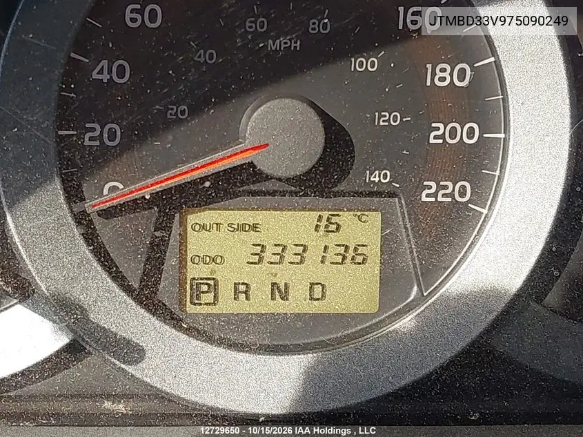 2007 TOYOTA RAV 4 VIN JTMBD33V975090249 — фото 15