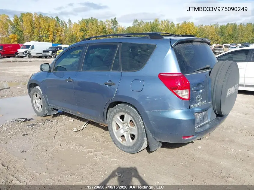 2007 TOYOTA RAV 4 VIN JTMBD33V975090249 — фото 3