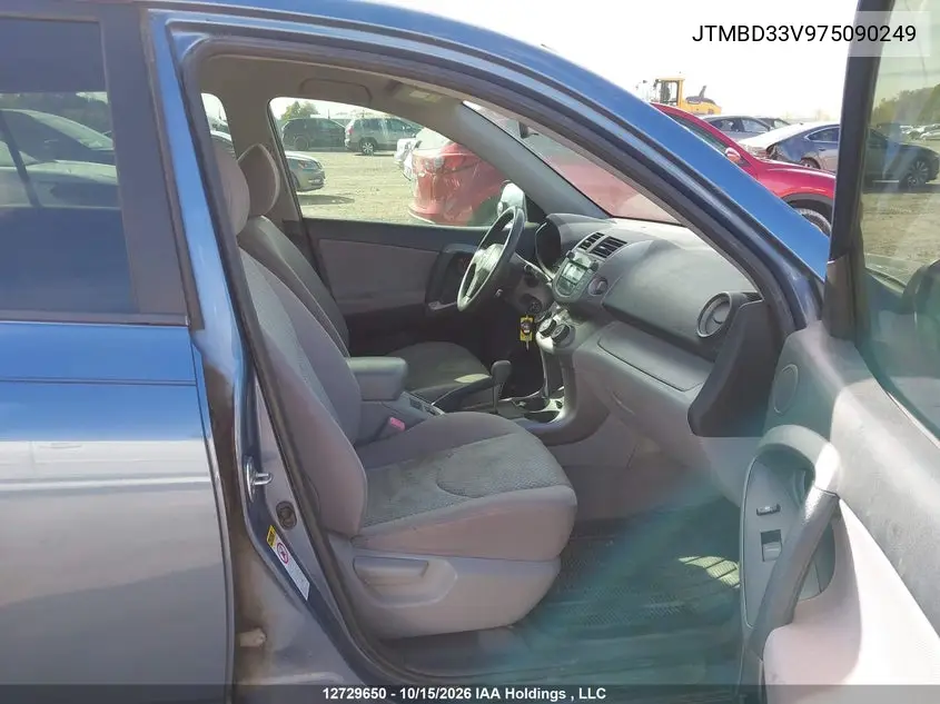 2007 TOYOTA RAV 4 VIN JTMBD33V975090249 — фото 5