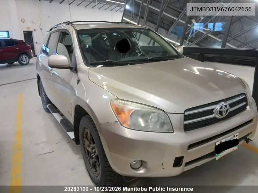 TOYOTA RAV 4 2007, VIN JTMBD31V676042656