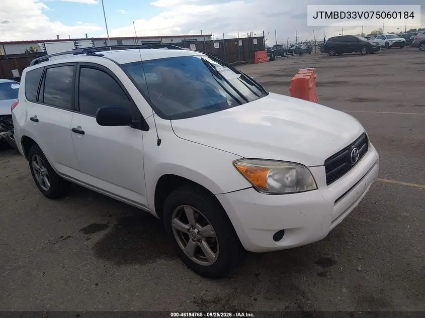 TOYOTA RAV 4 2007, VIN JTMBD33V075060184