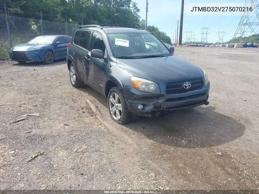 TOYOTA RAV 4 2007, VIN JTMBD32V275070216