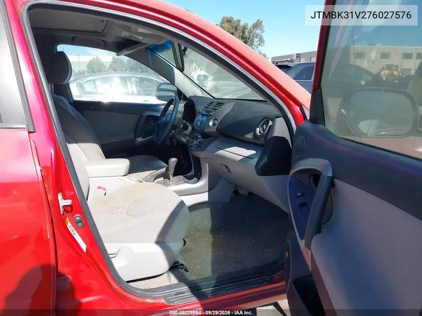 2007 TOYOTA RAV 4 VIN JTMBK31V276027576 — фото 5