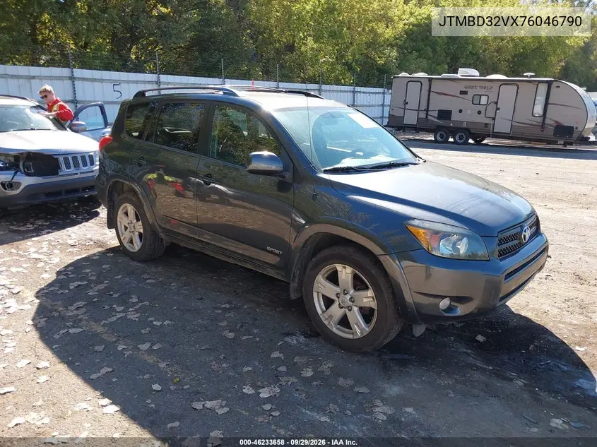 TOYOTA RAV 4 2007, VIN JTMBD32VX76046790
