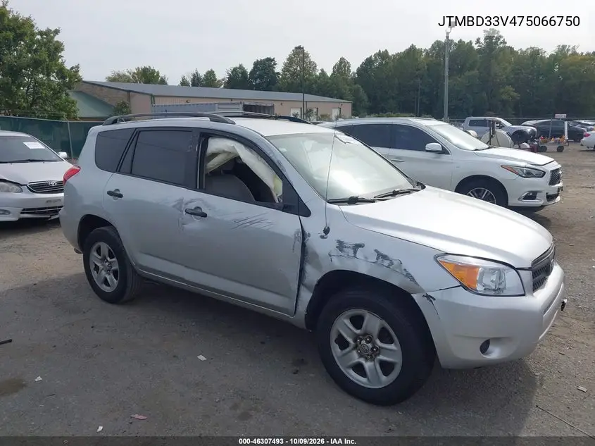 TOYOTA RAV 4 2007, VIN JTMBD33V475066750
