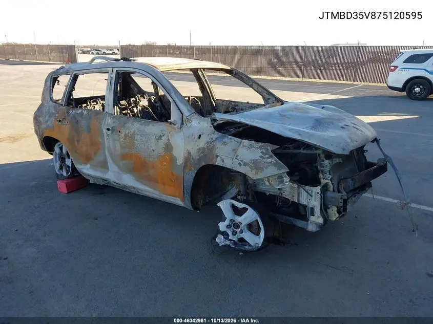 TOYOTA RAV 4 2007, VIN JTMBD35V875120595
