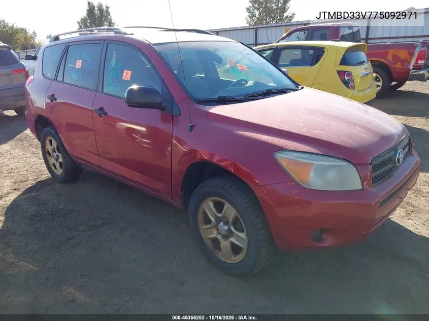 TOYOTA RAV 4 2007, VIN JTMBD33V775092971