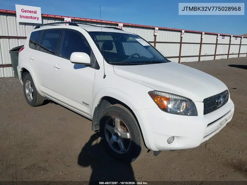 TOYOTA RAV 4 2007, VIN JTMBK32V775028968