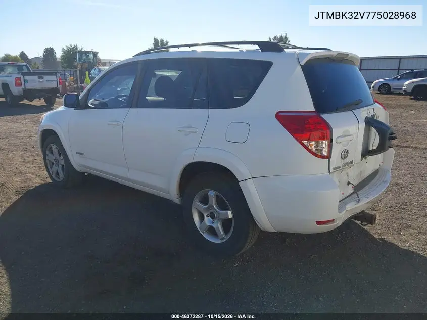 2007 TOYOTA RAV 4 VIN JTMBK32V775028968 — фото 3