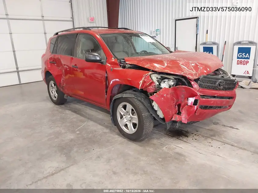 TOYOTA RAV 4 2007, VIN JTMZD33V575036090