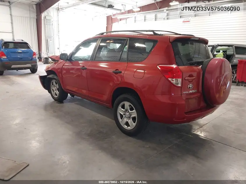 2007 TOYOTA RAV 4 VIN JTMZD33V575036090 — фото 3