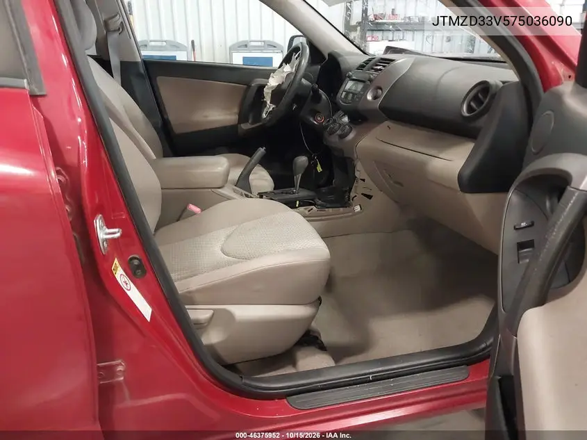 2007 TOYOTA RAV 4 VIN JTMZD33V575036090 — фото 5