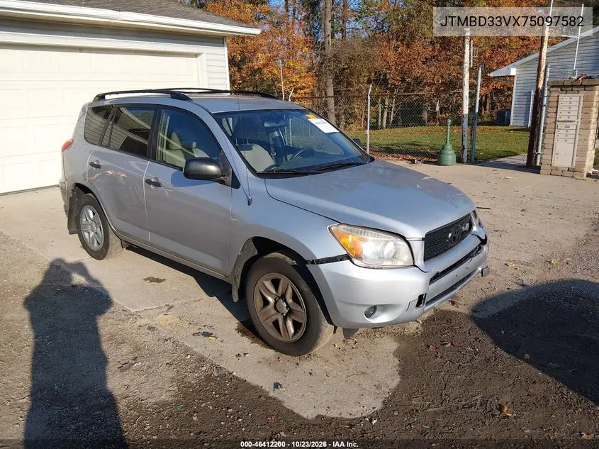 TOYOTA RAV 4 2007, VIN JTMBD33VX75097582
