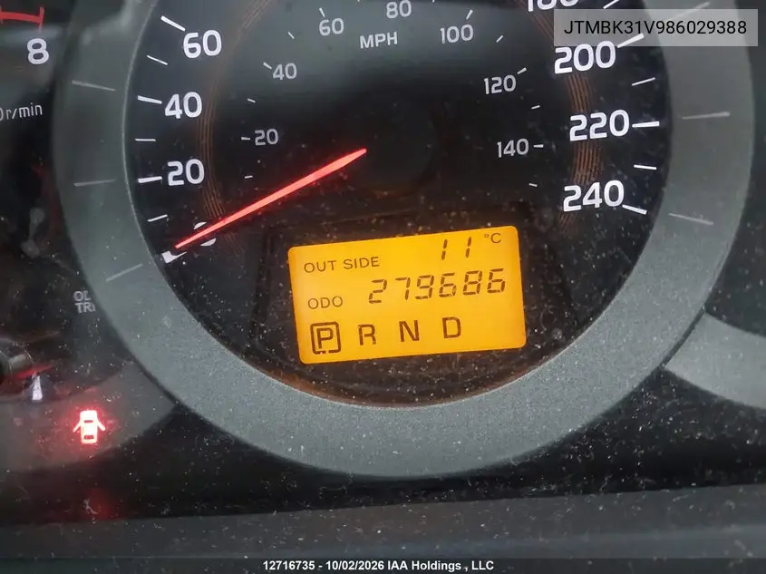 2008 TOYOTA RAV 4 VIN JTMBK31V986029388 — фото 16