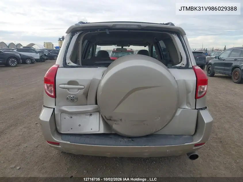 2008 TOYOTA RAV 4 VIN JTMBK31V986029388 — фото 17