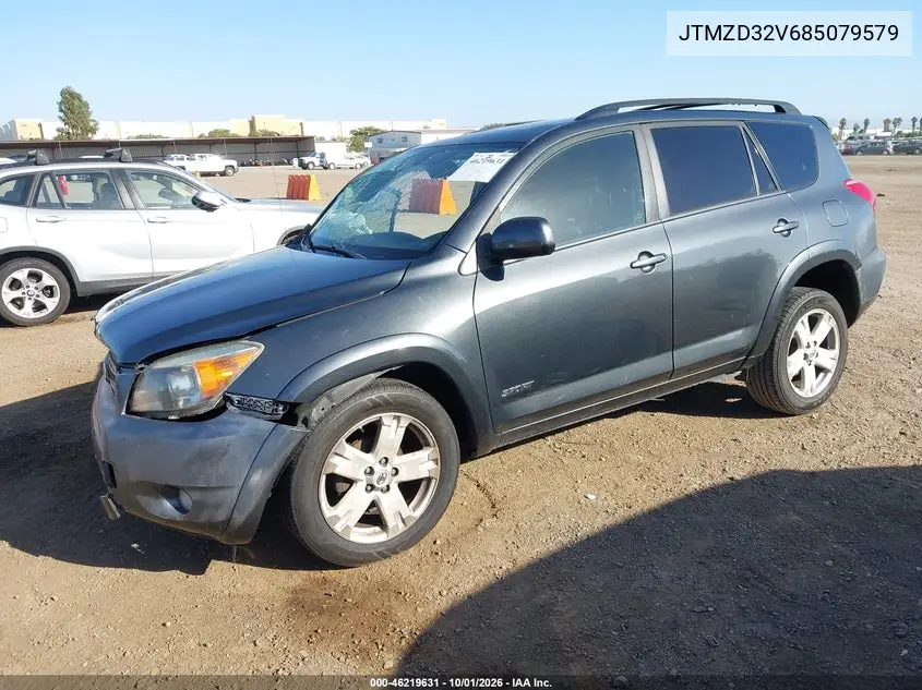 2008 TOYOTA RAV 4 VIN JTMZD32V685079579 — фото 2