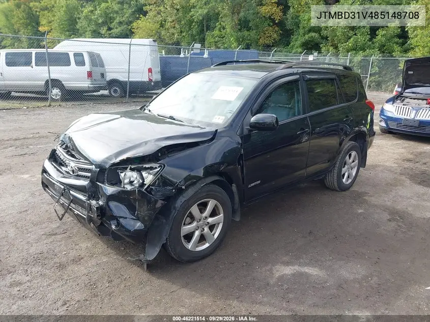 2008 TOYOTA RAV 4 VIN JTMBD31V485148708 — фото 2