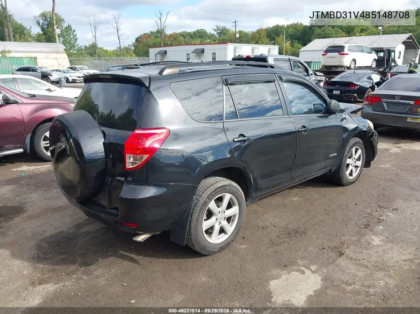 2008 TOYOTA RAV 4 VIN JTMBD31V485148708 — фото 4
