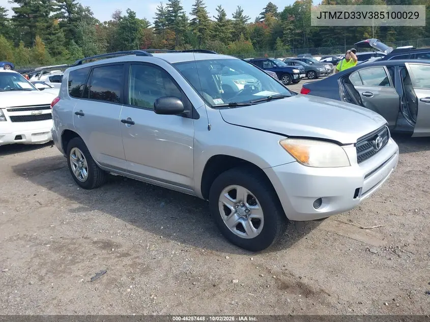 TOYOTA RAV 4 2008, VIN JTMZD33V385100029