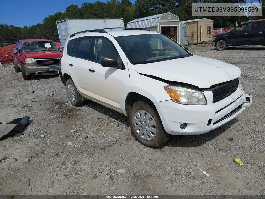 TOYOTA RAV 4 2008, VIN JTMZD33V385098539